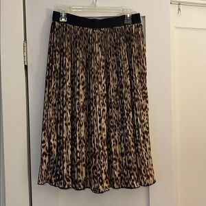 Leopard Print Midi Skirt